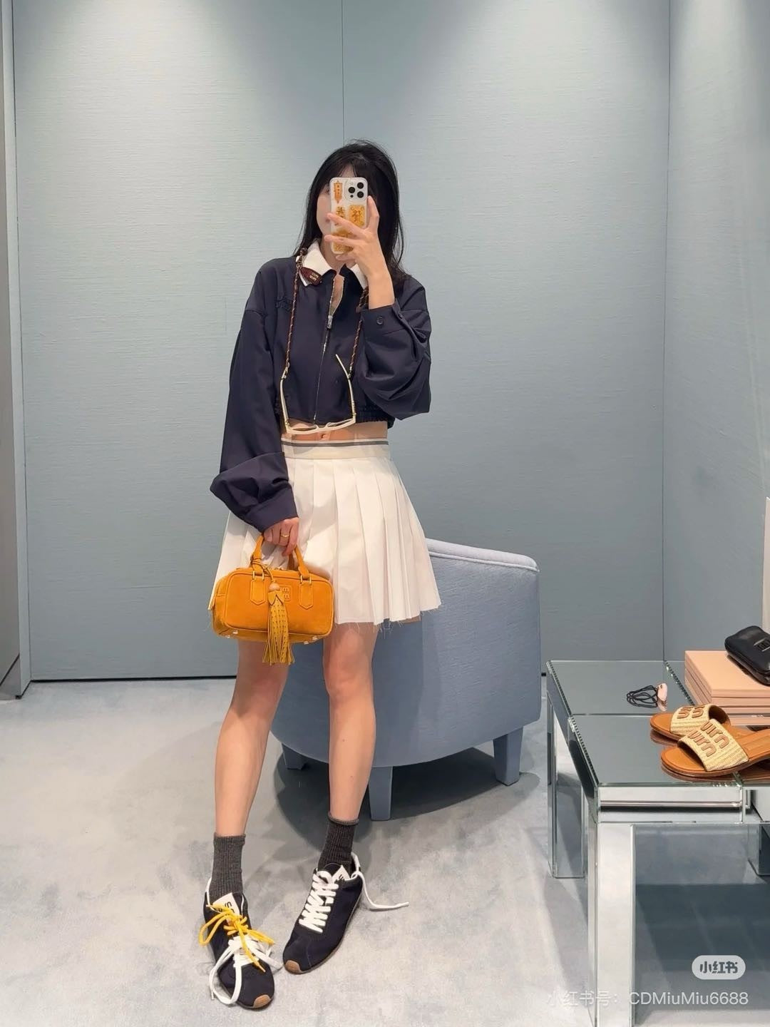Miu 25fw lapel jacket