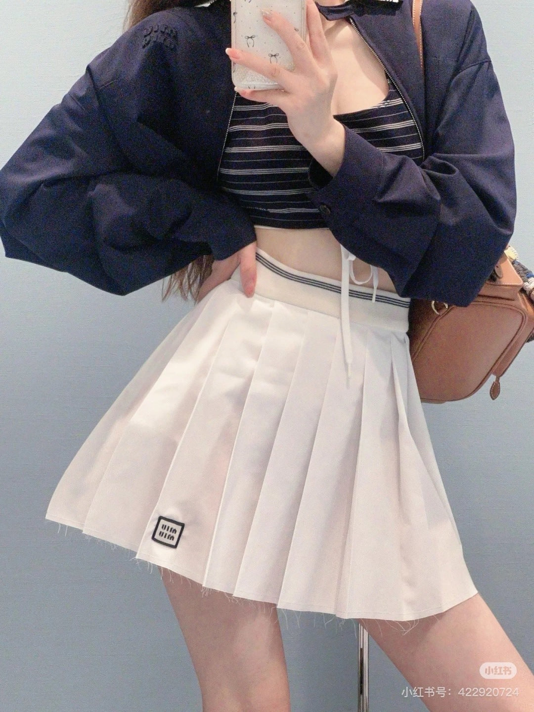 Miu 25fw pleated skirt