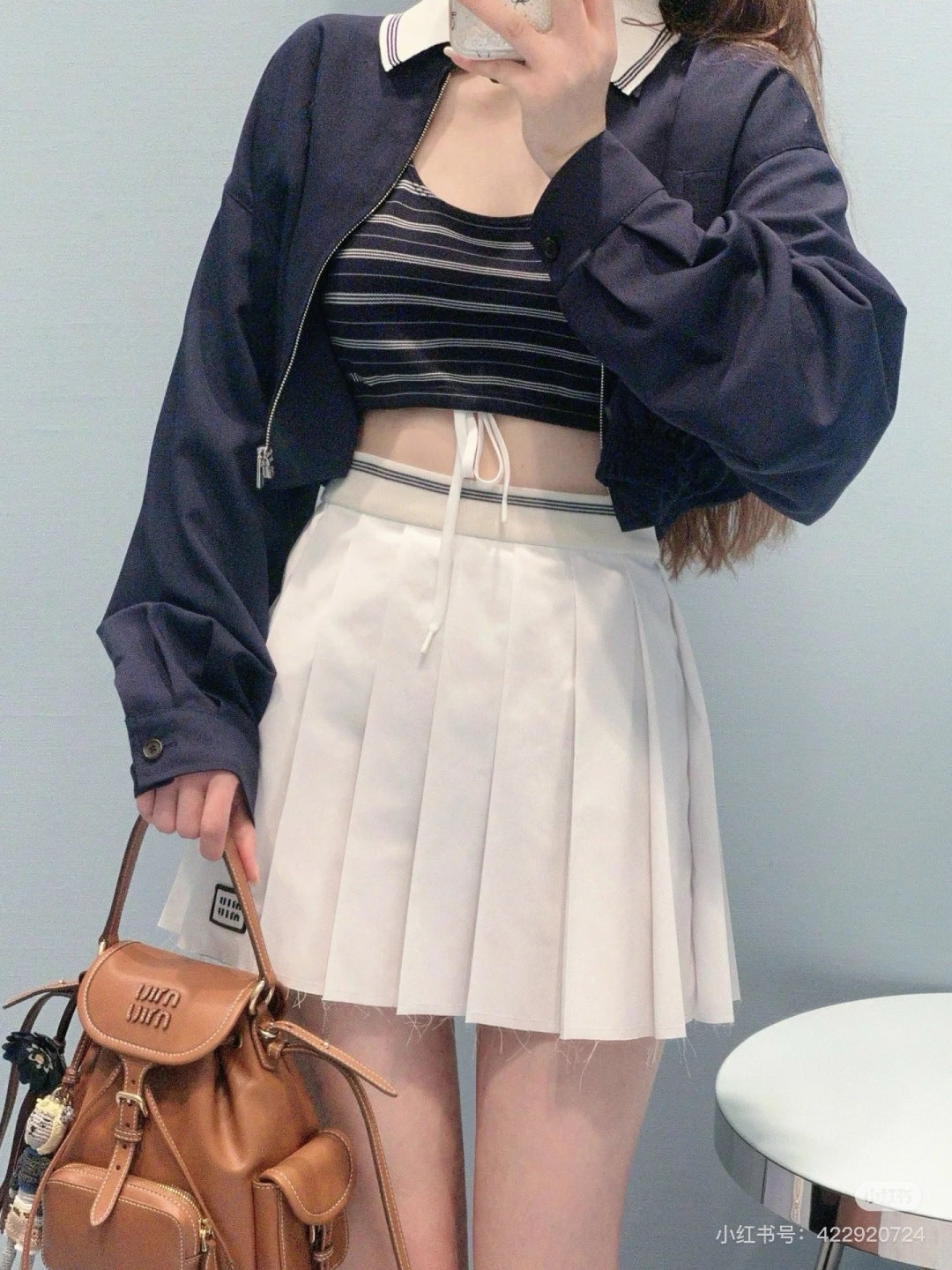 Miu 25fw pleated skirt