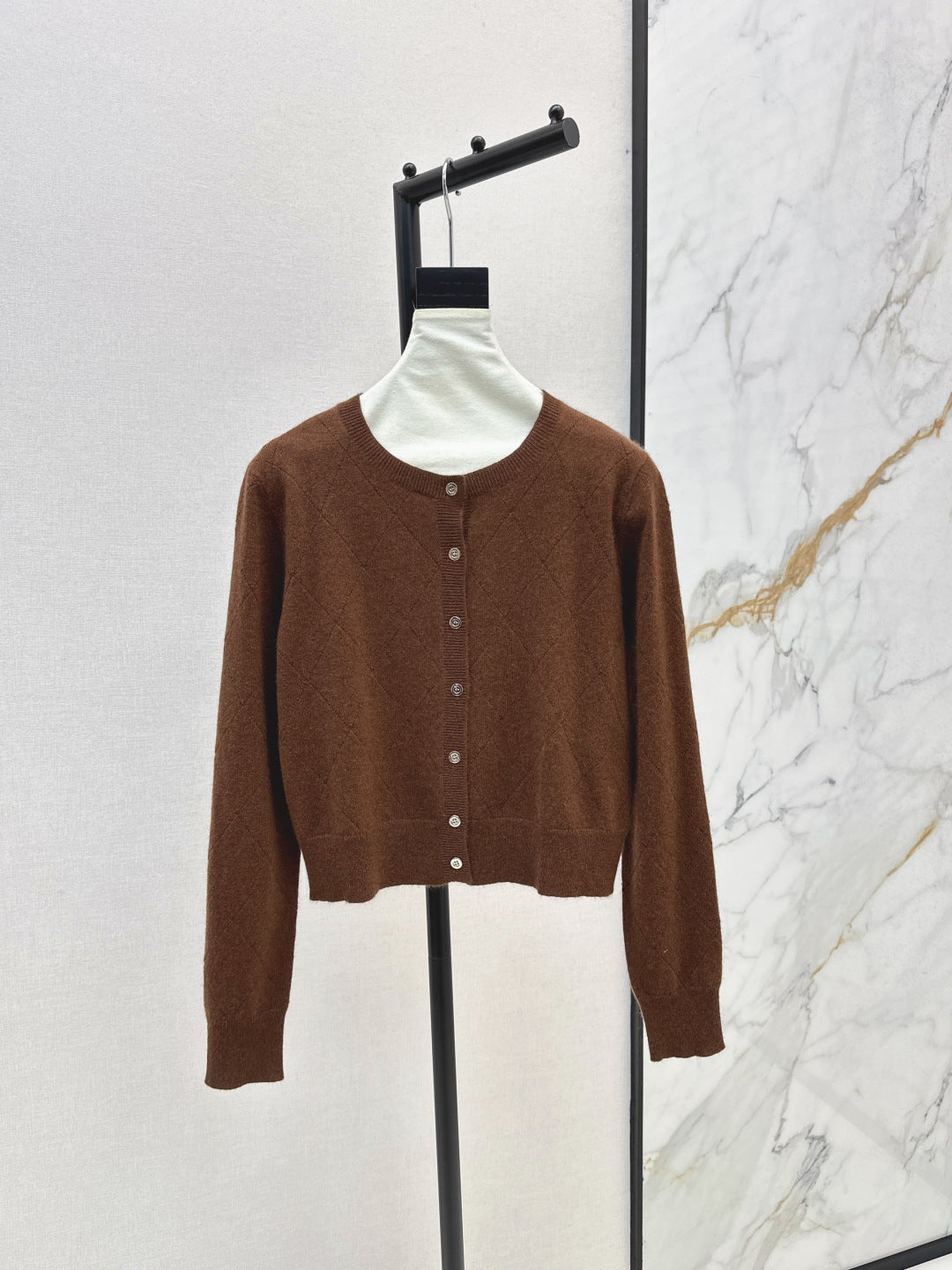 Pra 25fw knitted cardigan