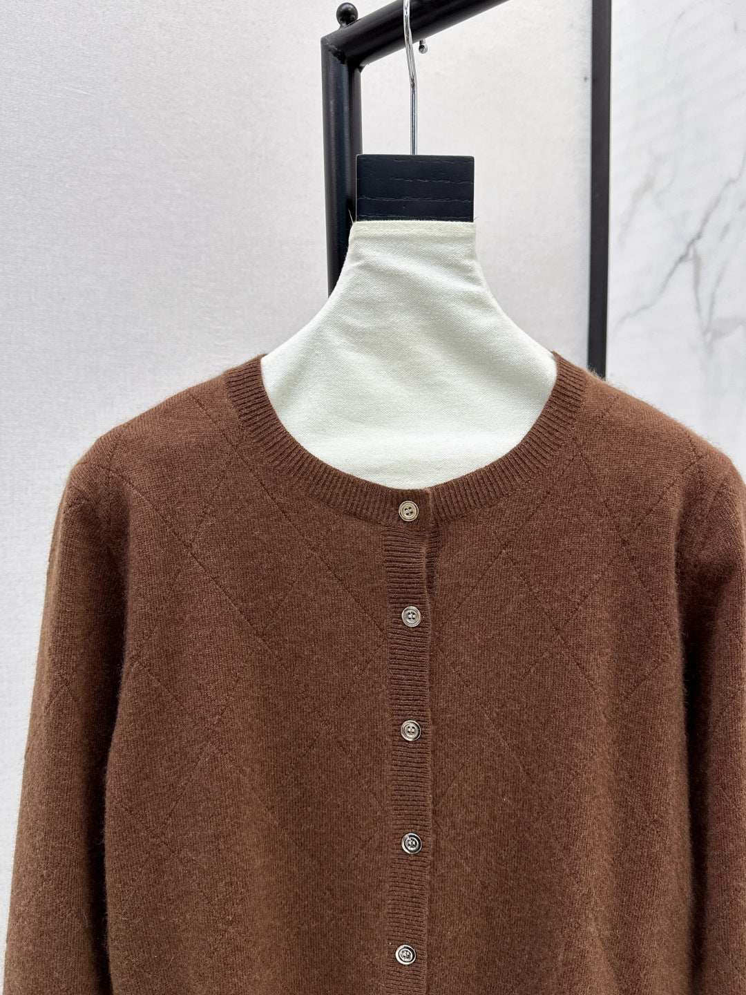 Pra 25fw knitted cardigan