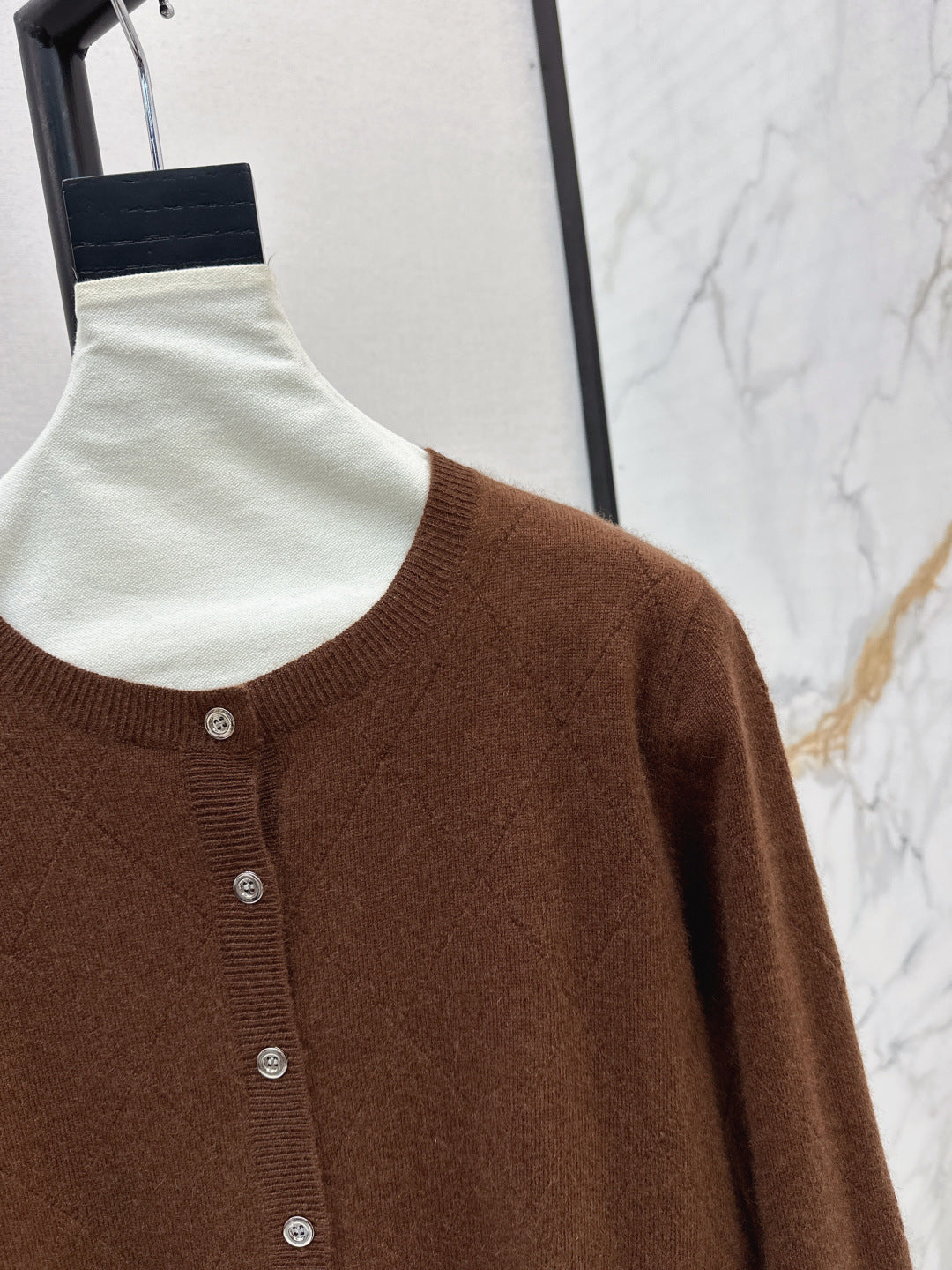 Pra 25fw knitted cardigan