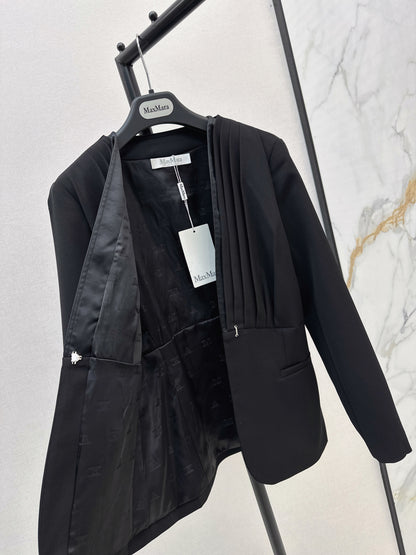 Max 25fw pleated blazer