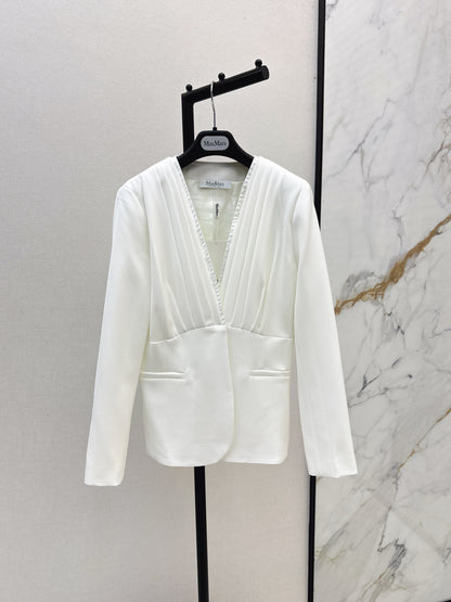 Max 25fw pleated blazer