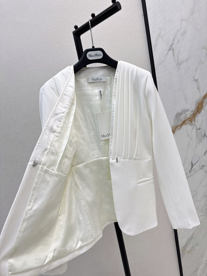 Max 25fw pleated blazer
