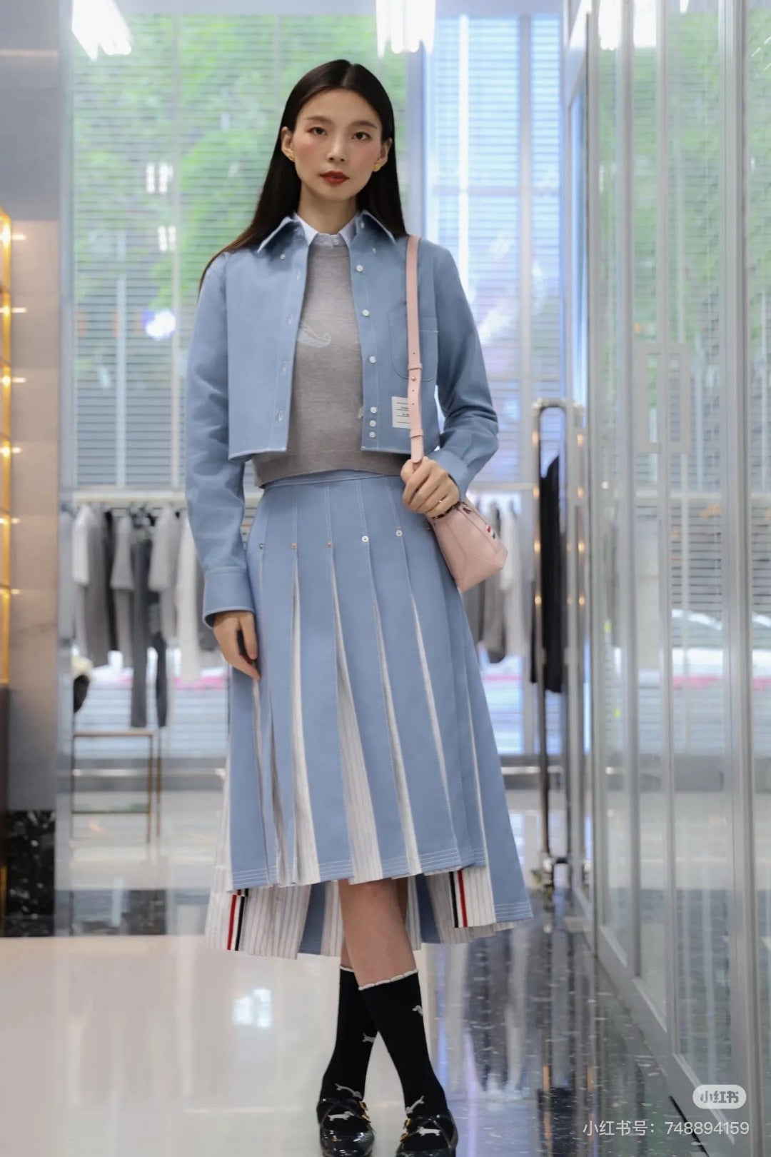 Miu 25fw denim skirt