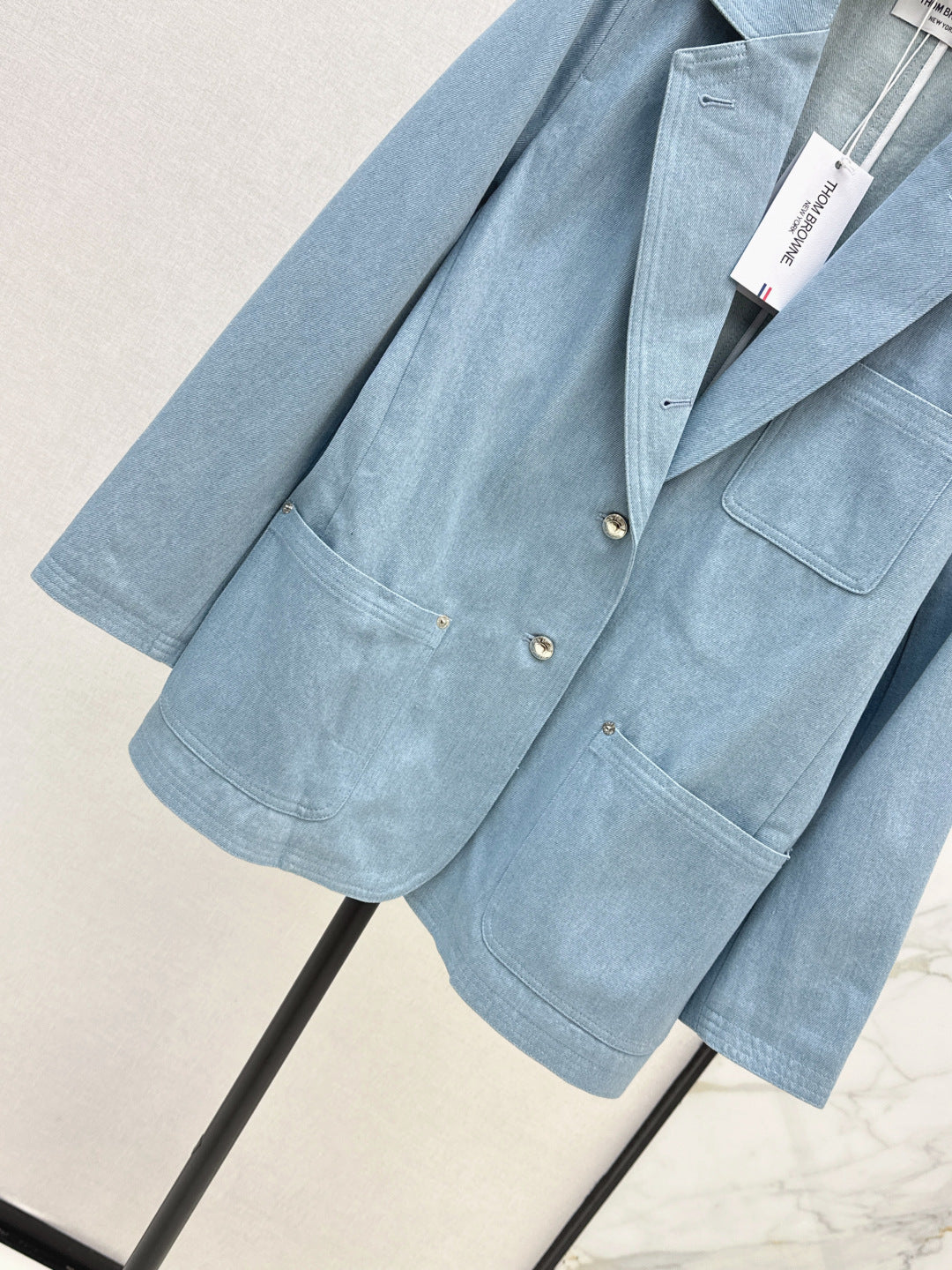 Thom 25fw denim blazer