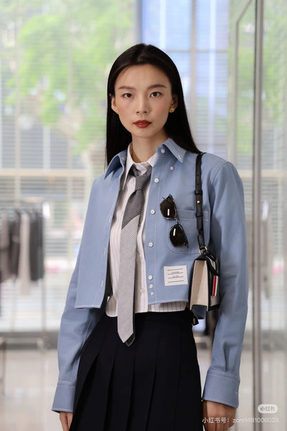 Thom 25fw denim shirt