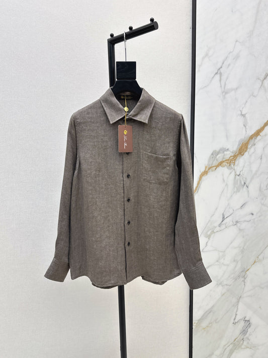 Loro 25fw linen shirt