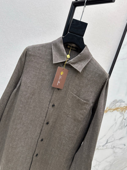 Loro 25fw linen shirt