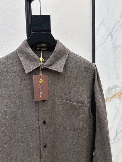 Loro 25fw linen shirt