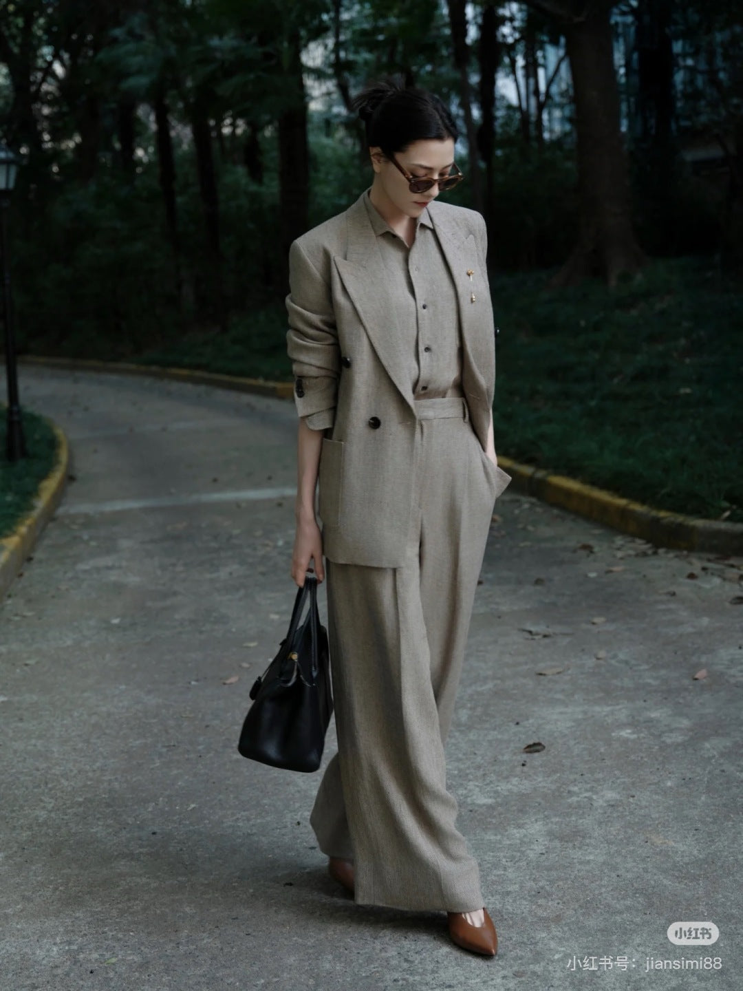 Loro 25fw Linen blazer