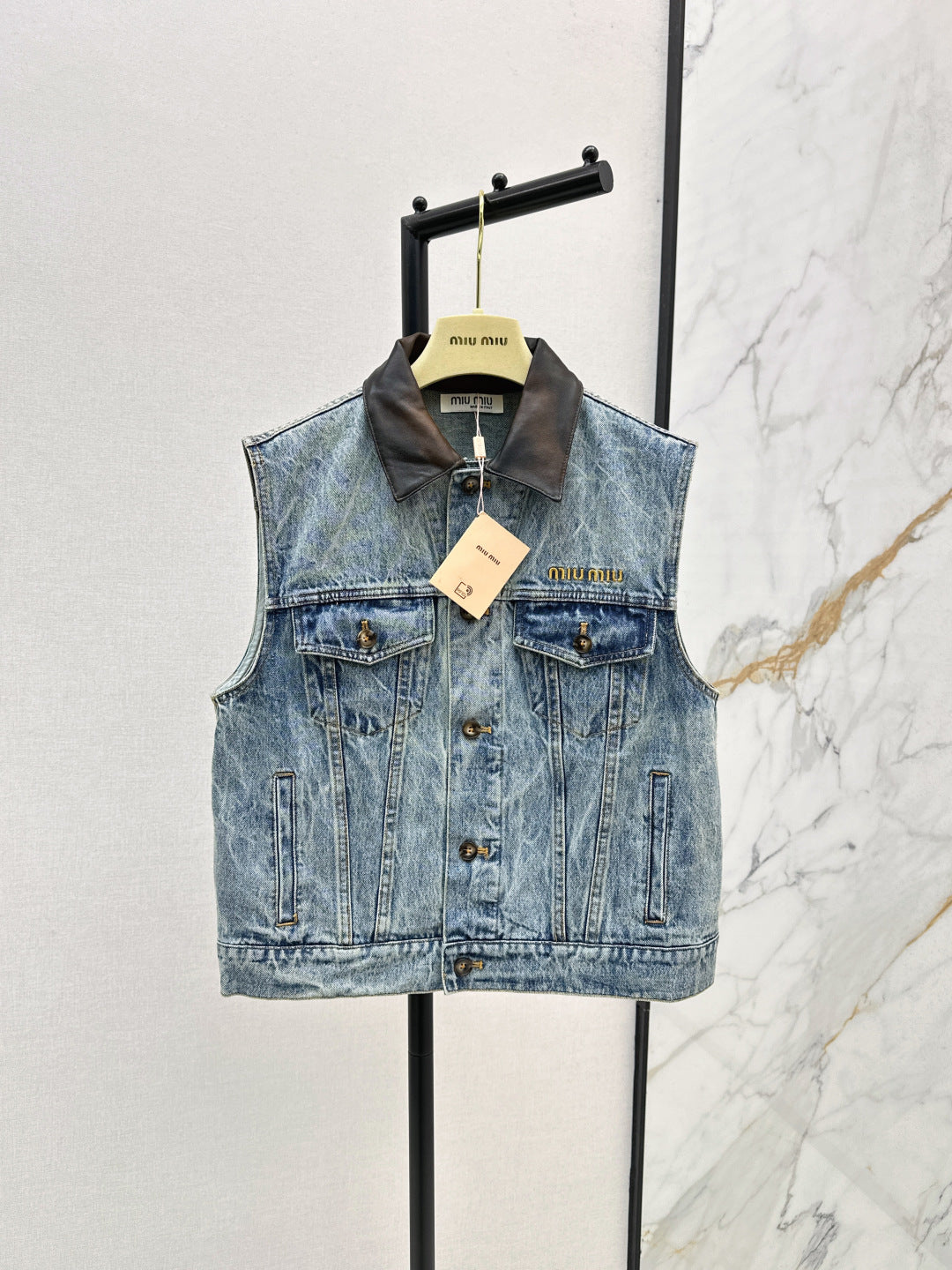 Miu 25fw denim vest
