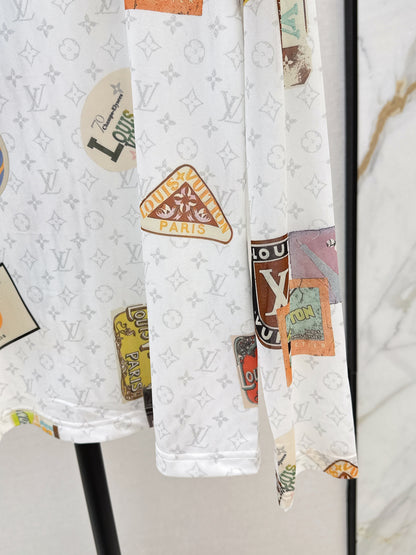 Louis 25fw printed shirt