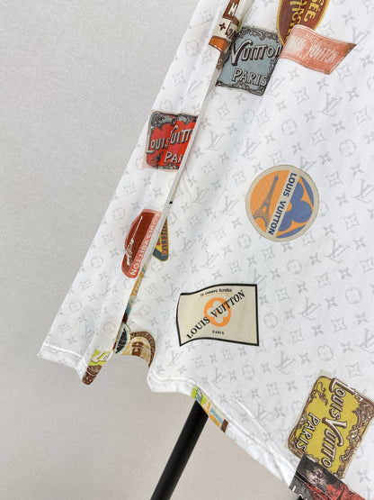 Louis 25fw printed shirt