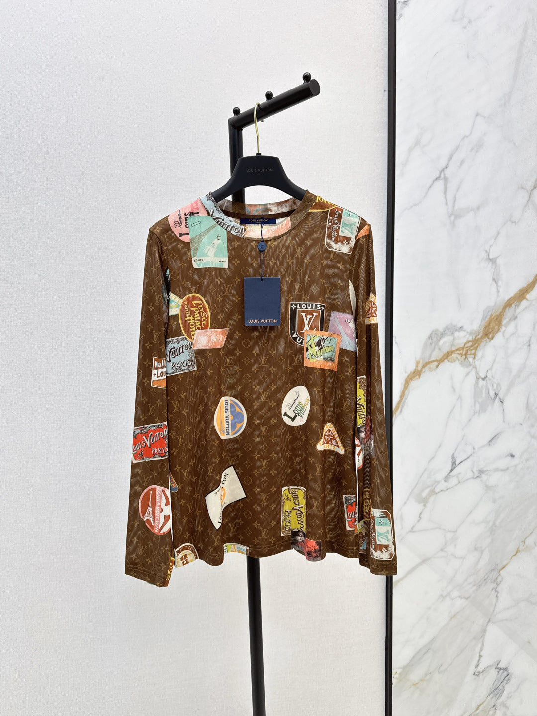 Louis 25fw printed shirt