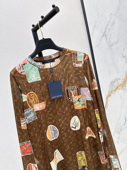 Louis 25fw printed shirt