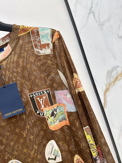 Louis 25fw printed shirt