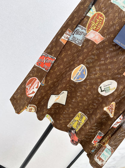 Louis 25fw printed shirt