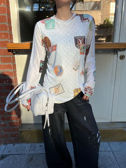 Louis 25fw printed shirt