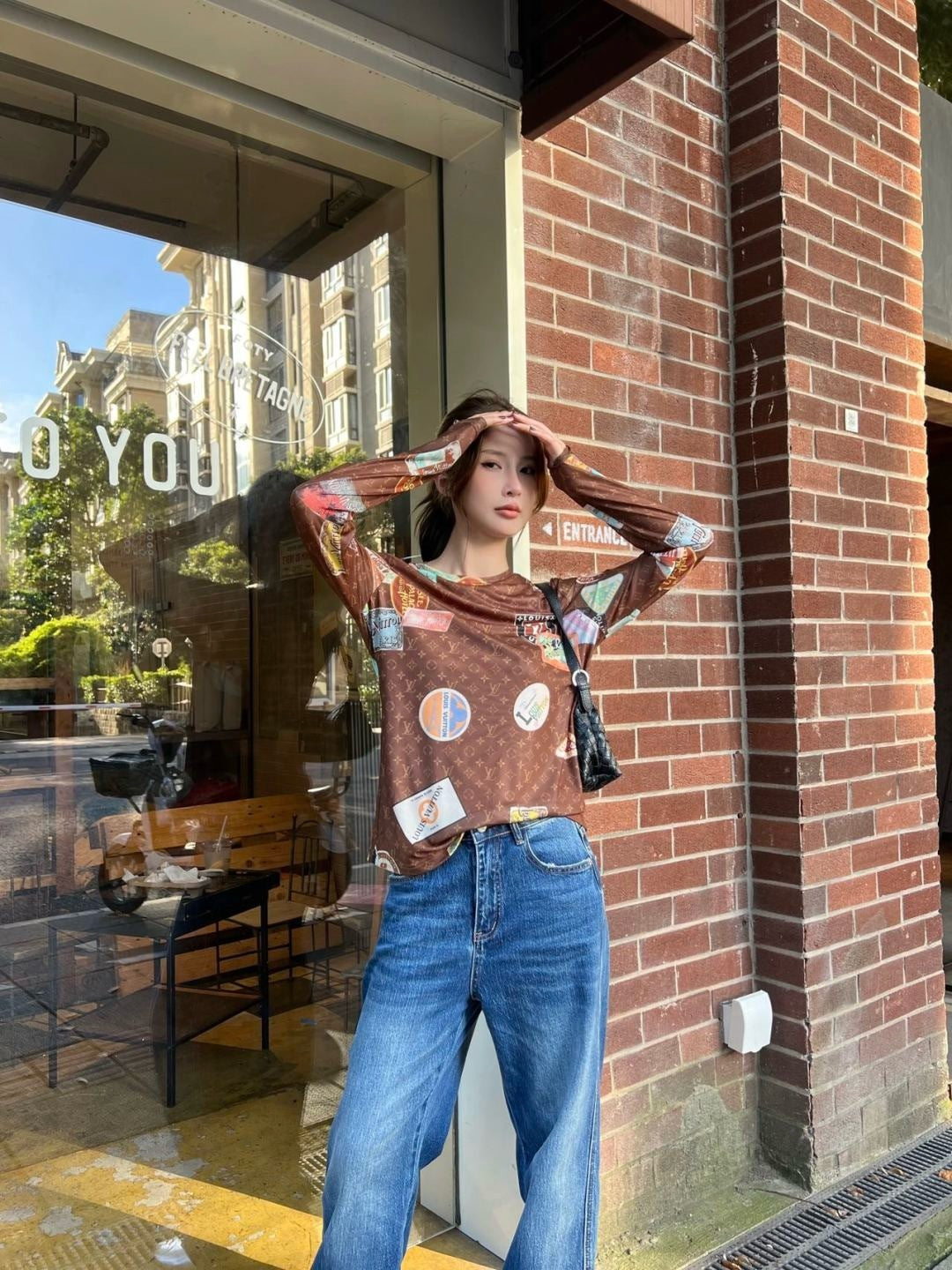 Louis 25fw printed shirt