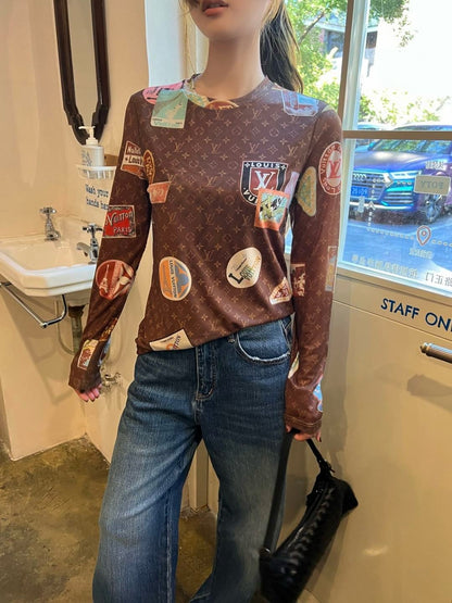 Louis 25fw printed shirt