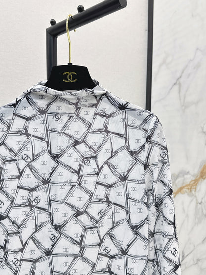 Chan 25fw printed shirt