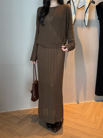 Brune 25fw knitted suit