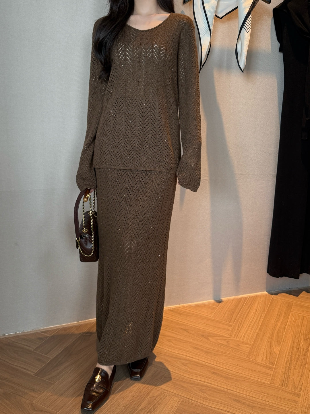 Brune 25fw knitted suit