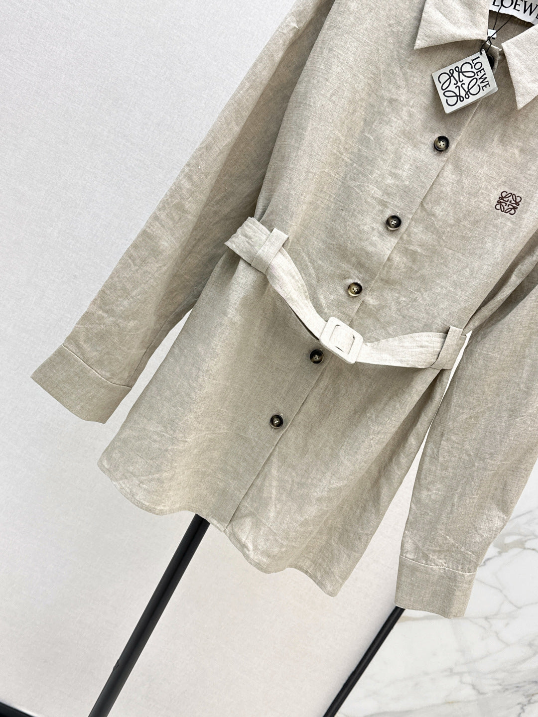 Loe 25fw linen coat