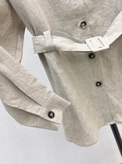 Loe 25fw linen coat