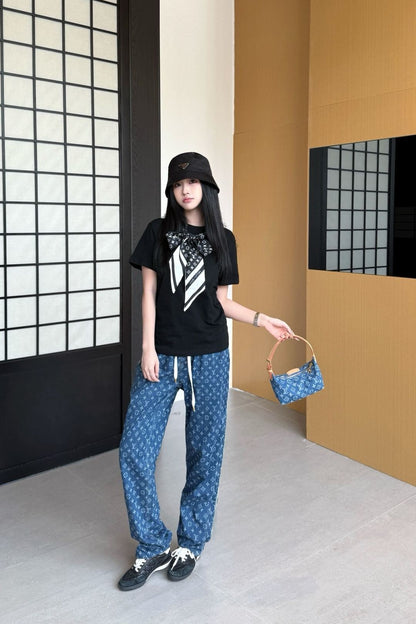 Louis 25fw scarf t-shirt