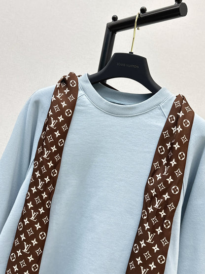 Louis 25fw scarf sweatshirt
