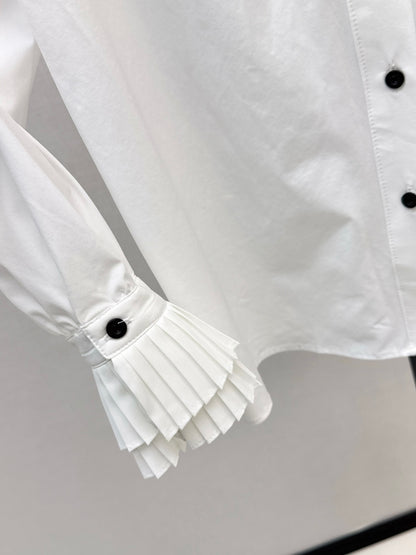 Louis 25fw ruffle shirt