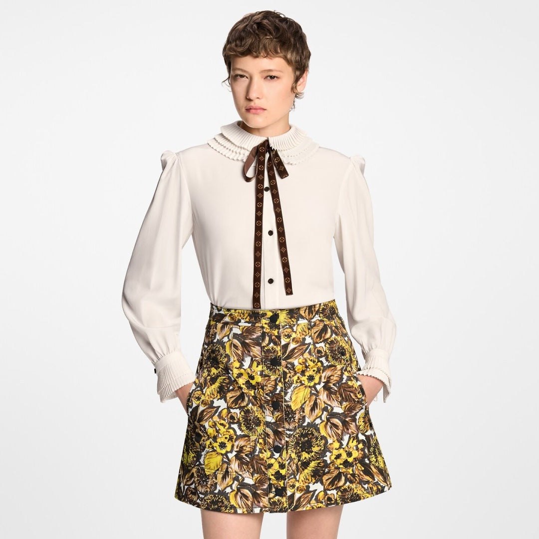 Louis 25fw ruffle shirt