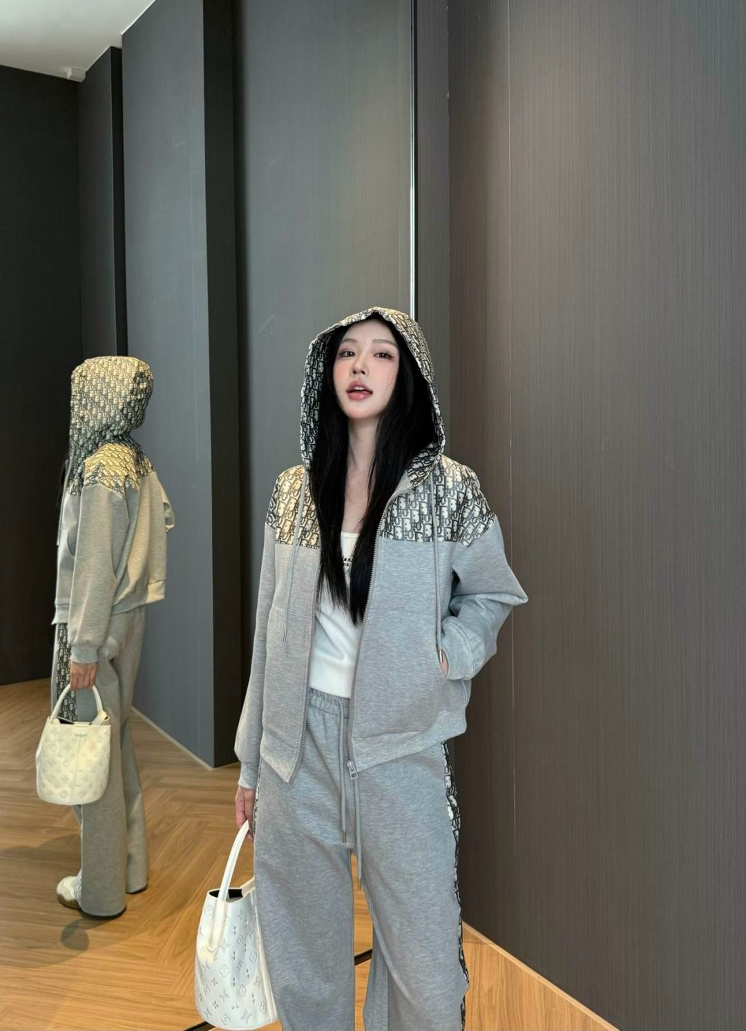 CD 25fw printed suit
