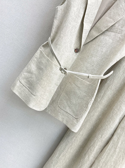 Loro 25ss linen suit