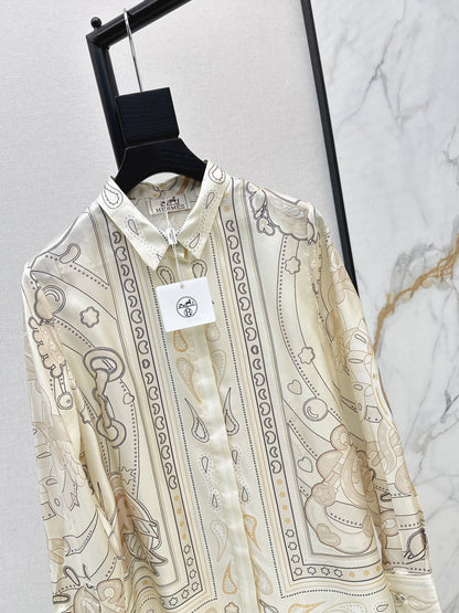 Herm 25fw silk shirt