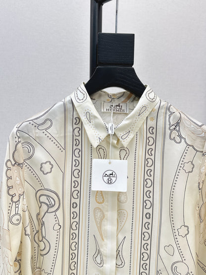 Herm 25fw silk shirt
