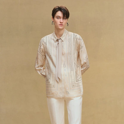 Herm 25fw silk shirt