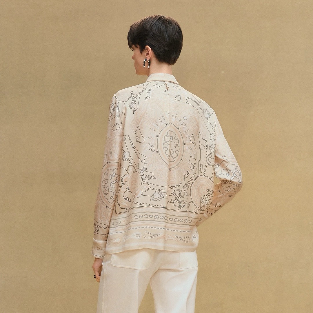 Herm 25fw silk shirt