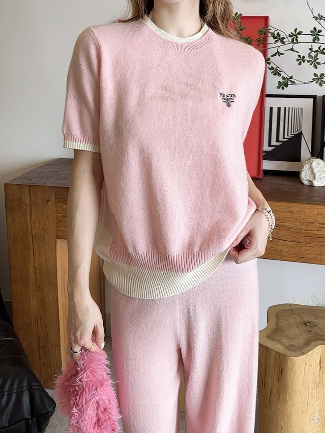 Pra 25fw knitted suit