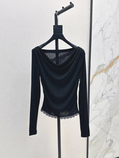 Miu 25fw off-shoulder shirt