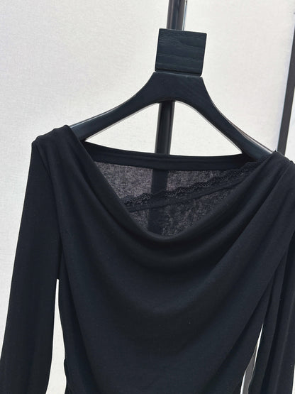 Miu 25fw off-shoulder shirt