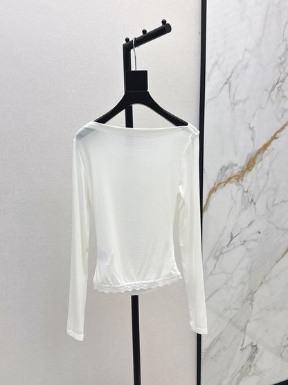Miu 25fw off-shoulder shirt