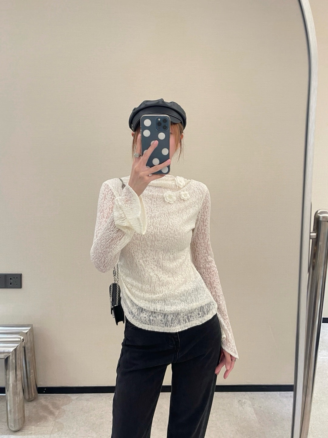 Valen 25fw lace shirt