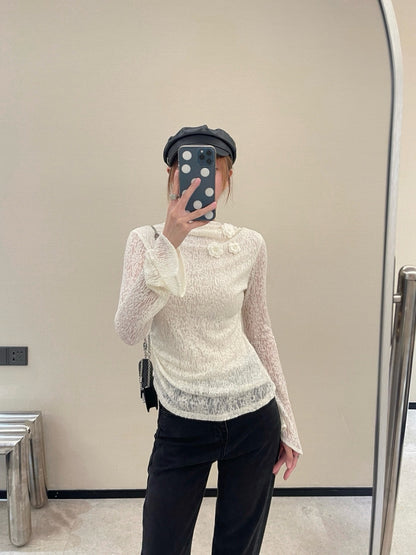 Valen 25fw lace shirt