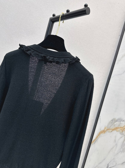 Chan 25fw ruffle cardigan