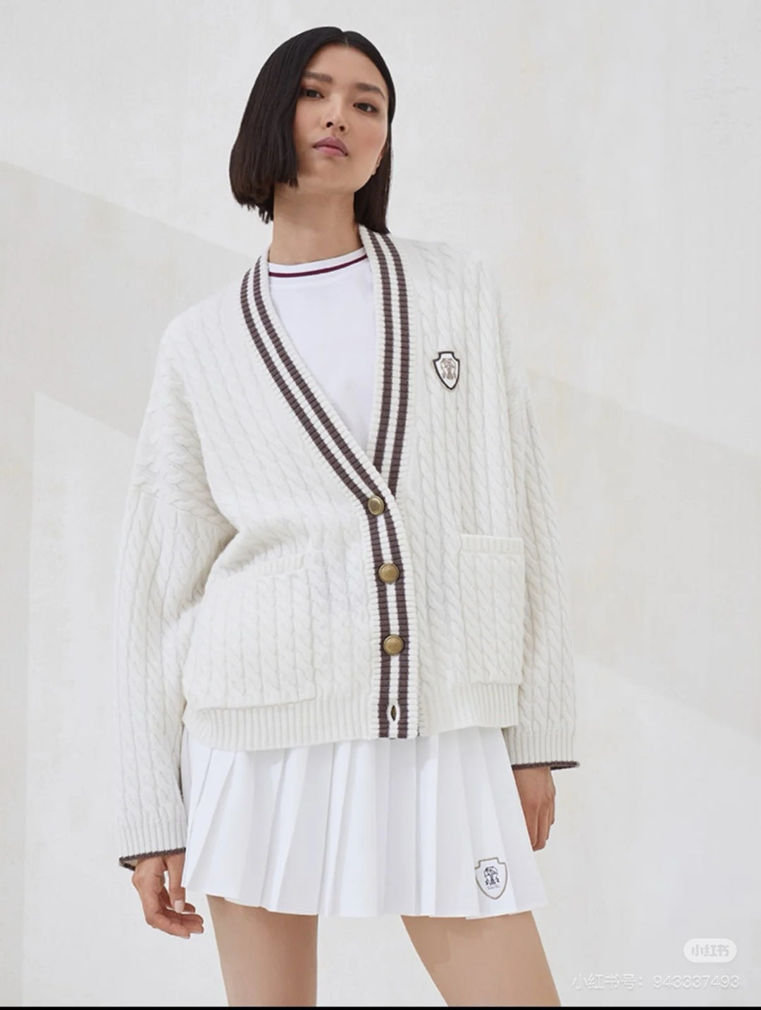 Brune 25fw cashmere cardigan
