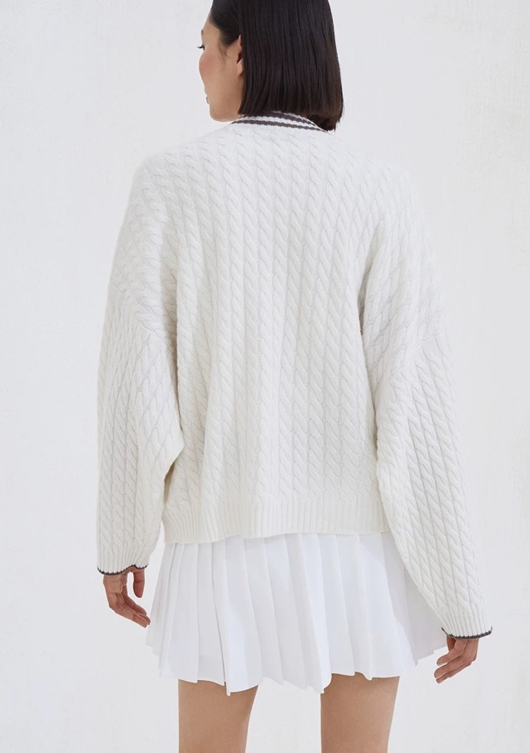 Brune 25fw cashmere cardigan